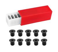 Qarmijaer 15X15X2.5mm R100-81° Carbide Inserts Shelix Cutterhead Cutters with 4inch Edge Radius,10 Packs with Screws