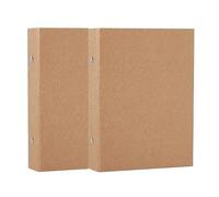 Qarmijaer 2Piece A4 Paper Folders Refillable Ring Binder A4 Paper Binder Tray with 2 Rings to Add Loose Sheets