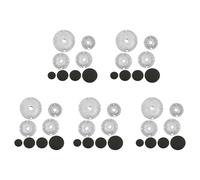 Qarmijaer 40 PCS Cooker Hat Set Oven Gas Hob Burner Crown Flame Cap Replacement Kit Fits Most Gas Stove Burners Head