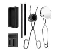 Qarmijaer 8Piece Torch Melting Casting Kit 2 Crucible Stir Stick Casting Mould Casting Ingot Mould