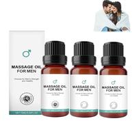 Qartel Men Essence Oil, Medilisk Essence Oil Blend for Men, Medilisk Energetic Massage for Man,Stress Relieve & Muscle Relaxation, Nourishing the Skin, Easy to Carry Suitable for All Skin Types (3pcs)