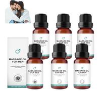 Qartel Men Essence Oil, Medilisk Essence Oil Blend for Men, Medilisk Energetic Massage for Man,Stress Relieve & Muscle Relaxation, Nourishing the Skin, Easy to Carry Suitable for All Skin Types (6pcs)