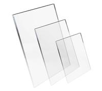 QashQarian - 1mm Clear Acrylic Sheet Panel - Strong, Durable and Safer Than Glass | Ideal for Picture Frame Glass Replacement (10cm x 10cm)