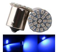 Qasim 10x 24V 1156 BA15S LED P21/5W Bulb Buses Universal Bulbs for Lorries Turn Signal Parking Indicator Light 2406 22SMD 176LM Blue
