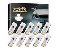 Qasim 10x T10 W5W LED 194 Bulbs White 3030 Chips 1SMD Wedge 168 60LM for Auto Interior Dome Reading Map Light Sidelight DC12V