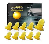 Qasim 10x T4.2 LED Bulbs COB 1SMD Amber for Auto Dashboard Instrument Speedometer Gauge Instrument Panel Light DC12V