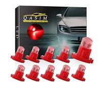 Qasim 10x T4.2 LED Bulbs COB 1SMD Red for Auto Dashboard Instrument Speedometer Gauge Instrument Panel Light DC12V