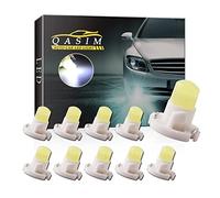 Qasim 10x T4.2 LED Bulbs COB 1SMD White for Auto Dashboard Instrument Speedometer Gauge Instrument Panel Light DC12V