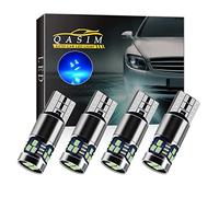 Qasim 4pcs T10 501 LED Bulbs Blue W5W 194 168 LED Light Canbus No Error 2016-18SMD 450 Lumens for Car Side Lights Interior Dome Map Door Courtesy Number Plate Lights