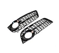 QASULER 1 Pair Car Front Bumper Fog Light Lamp Grille Grill Cover Honeycomb Mesh, for, A5 Coupe/Sportback 2008-2011 Cabriolet 2010-2011 Fog Lamp Opening Mesh Insert(Black A Pair)