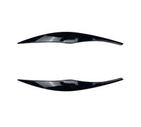 QASULER 1 Pair Car Headlight Eyebrows Eyelid Trim, for 3 Series E90 E91 Headlamp Eyebrows Stickers Exterior Decoration Modification Headlight Sticker(Black)