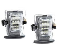 QASULER 1 Pair LED License Plate Light, Number Lamp, for Wrangler JK 2007-2018 Car Tag Light Assembly