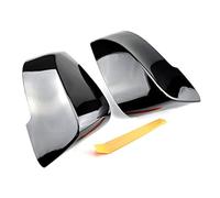 QASULER 1 Pair Rearview Mirror Cover, for BMW, 5 6 7 Series F10 F18 F11 F06 F07 F12 F13 F01 2014-2016 Side Wing Rear Mirror Case Covers Wing Mirrors Replacement Parts Rear View Mirror Cap(BRIGHT BLACK