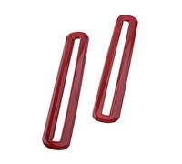 QASULER 1 Pair Red Door Air Outlet Vent Trim Cover, for, for DODGE, Challenger 2015 2016 2017 2018 2019 Car Air Vent Decoration