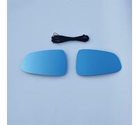 QASULER 1 Pair Side Rearview Mirror Blue Glass Lens, for Tesla, Model 3 S X Y Wide Angle View Anti Glare Door Wing ModelS Yard Machinery Fuel Cover(A Model S heated)