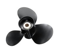 QASULER 10 1/2 X 13 Aluminum Outboard Propeller Engine 25-70HP 48-816704A40 Marine Tooth Spline 3 Blades Boat Propeller