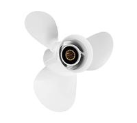 QASULER 11 X 15 Marine Outboard Propeller, for, for YAMAHA, 30-60 HP 69W-45943-00-EL Aluminum Alloy 3 Blade White Outboards Accessory Boat Engine Propeller