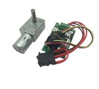 QASULER 12v Dc Worm Gearbox Engine Brush Motor 8mm D7 Shaft Dc 25mm Shaft Length Self Lock Electric Motor for Diy Jgy 370 lathe motor(23rpm 12v Package D)
