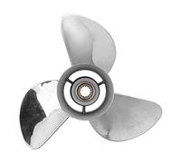 QASULER 13 3/4x17in RH Boat Marine Outboard Propeller 3 Blades Stainless Steel Parts, for Yamaha, for Johnson, for Evinrude 150-250HP Engine Boat Engine Propeller