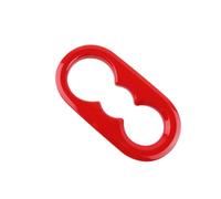 QASULER 18, for Porsche, for Cayenne, Rear Drainage Cup Holder Decorative Frame Water Cup Sequin Sticker Interior Acceorie car center console sticker(Red)