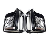 QASULER 1Pair, for BMW, for New X3 G01 X4 G02 2018 2019 2020 Frame Trim Protector Exterior Cover Front Fog Light Grille Cerium Gery Lamp Car Fog Light Grille Trim(With fog light hole)