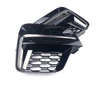QASULER 1Pair, for BMW, for New X3 G01 X4 G02 2018 2019 2020 Frame Trim Protector Exterior Cover Front Fog Light Grille Cerium Gery Lamp Car Fog Light Grille Trim(No fog light hole)
