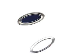 QASULER 1pcs Car Refit Accessories, for Ford, for New Fiesta MK7 2009-2017, for Ecosport 2012-2017, Car Steering Wheel Covers Trim Sticker Steering Wheel Sticker(Logo Ring 1pc)