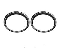 QASULER 2 Pcs Car Speaker Protection Cover Sticker Interior Trim Decoration, for MINI, Cooper S F55 F56 F57 Car Styling Accessories Car Air Vent Decoration(Carbon fiber pattern)