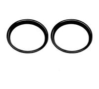 QASULER 2 Pcs Car Speaker Protection Cover Sticker Interior Trim Decoration, for MINI, Cooper S F55 F56 F57 Car Styling Accessories Car Air Vent Decoration(Black)