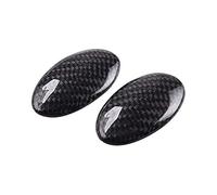 QASULER 2 Pcs Carbon Fiber Gear Lever Decoration Cover, for BMW, for MINI, ONE Cooper S JCW F54 F55 F56 F57 F60 Car Interior Refit Accessories Car Air Vent Decoration(True carbon fiber)