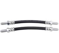 QASULER 2 pcs/Set Black Rubber Rear Brake Pipe Hose GBH250 Fits, for Classic, for MINI, for Rover, Austin Morris Rear Brake Hose