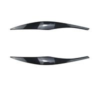 QASULER 2pcs ABS Gloss Black Headlight Eyebrows Eyelid, For, for, for 3 Series E90 E91 2005 2006 2007 2008 2009 2010 2011 Sedan Touring Headlight Sticker(Carbon Look)