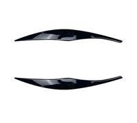 QASULER 2pcs ABS Gloss Black Headlight Eyebrows Eyelid, For, for, for 3 Series E90 E91 2005 2006 2007 2008 2009 2010 2011 Sedan Touring Headlight Sticker(Gloss Black)