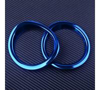 QASULER 2pcs Blue Car AC Air Conditioning Dashboard Air Vent Outlet Cover Trim Stainless Steel, for Toyota, for Corolla, 2016 2017 2018 Car Air Vent Decoration