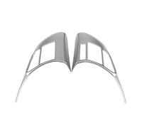 QASULER 2Pcs Car Chrome Interior Inner Steering Wheel Switch Button Panel Cover Trim Frame Decoration, for Mazda, Cx-5 Cx5 2012-2016 Steering Wheel Decorative Sticker