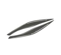 QASULER 2Pcs Car Headlight Eyelid Eyebrow Cover ABS Decoration Trims Carbon Fiber, for BMW, for E90 E91 3Series 328i 335i 2006-2012 Car Eyebrow Eyelid Trim