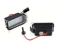 QASULER 2Pcs Car LIGHT License Number Plate Light Lamps, for Ford, Ranger Grand CMax SMAX BMax, for Focus, 2 3, for Fiesta, 6 7 Kuga 1 2, for Mondeo, 4 5 LED Number Plate Light