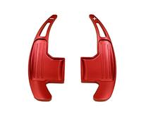 QASULER 2Pcs Car Steering Wheel Gear Shifters Paddle, for Ford, for Mustang, 2015-2019 Aluminum Alloy Cover Trim Car Air Vent Trim(Red)