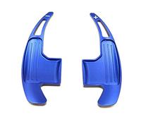 QASULER 2Pcs Car Steering Wheel Gear Shifters Paddle, for Ford, for Mustang, 2015-2019 Aluminum Alloy Cover Trim Car Air Vent Trim(Blue)