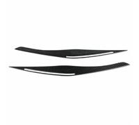QASULER 2Pcs Carbon Fiber Headlight Eyelid Eyebrow Cover Decorative Stickers, for 3 Series E90 318 320i 325i 2009-12 Car Accessories Headlight Sticker