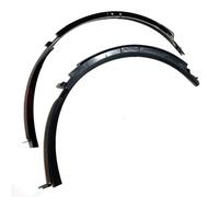 QASULER 2Pcs Front Wheel Eyebrow Trim Fender Flares, for Corvette C7 2014-2019 Glossy Black Carbon Fiber Look Fender Flares(Glossy Black)