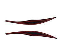 QASULER 2pcs Headlight Cover Eyelid Gloss Black Eyebrow, for E90 E91 2005-2012 Headlight Eyelid Cover Case Protecter Headlight Sticker