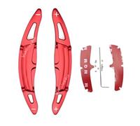 QASULER 2pcs Paddle Shift, for Porsche, 911, for Spyder 918, for Cayman 718, for PANAMERA, for, for CAYENNE, Car Steering Wheel Shifter Stickers Car Rear Spoiler Side Wing Cover(Red)