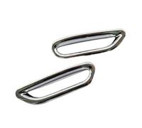 QASULER 2pcs Rear Fog Light Lamp Covers Trim, for NISSAN, for Qashqai, J11 2014 2015 2016 2017 2018 2019 Chrome Abs ABS Car Air Vent Decoration