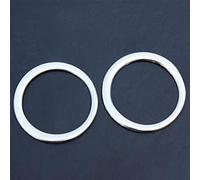 QASULER 2pcs Set Car-styling Car Air Conditioning Outlet Air Vent Decoration Trim Ring Sticker, for Volkswagen, for VW, for Jetta, MK6 2012-2016 Car Air Vent Decoration(Glossy silver)