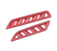 QASULER 2pcs Set Carbon Fiber Red ABS Dashboard Air Outlet Cover Trim, for, for VW, for, for Jetta, MK7 2019 2020 Car Air Vent Decoration