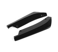 QASULER 2PCS Universal Carbon Fiber Look/Black Car Rear Bumper Lip Diffuser Splitter Canard Spoiler Protector, for, for, for Ford Car Rear Spoiler(Bright Black)