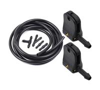 QASULER 2X Universal Wiper Arm Washer Nozzle Spray Jet With 2 Meters Hose, for Mercedes-Benz, Vito W638 Sprinter, Ssangyong, Rodius MK1 Windshield Washer Nozzle(Nozzle and Hose)