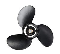 QASULER 3B2W64517-1 Marine Outboard Propeller 8.5 X 9 Aluminum Alloy, for Tohatsu, for Mariner, for Parsun 8-9.8HP 3 Blade Boat Propeller