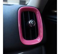 QASULER 4pcs Car Air Conditioner Outlet Decoration Cover Sticker, for BMW, for MINI, Cooper S JCW F60 Countryman Car Styling Accessories Car Air Vent Decoration(F60 pink)